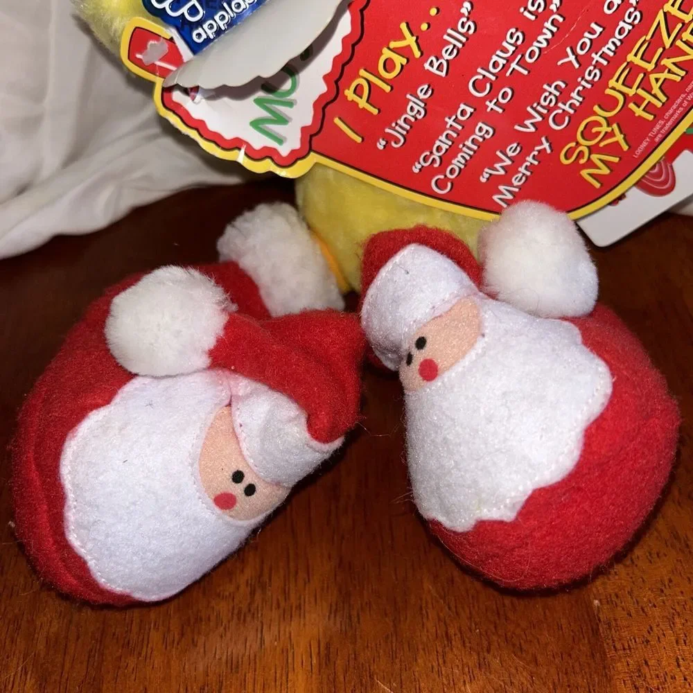 Vintage Tweety bird Christmas Plush Looney Tunes 1997 Applause Rare 18